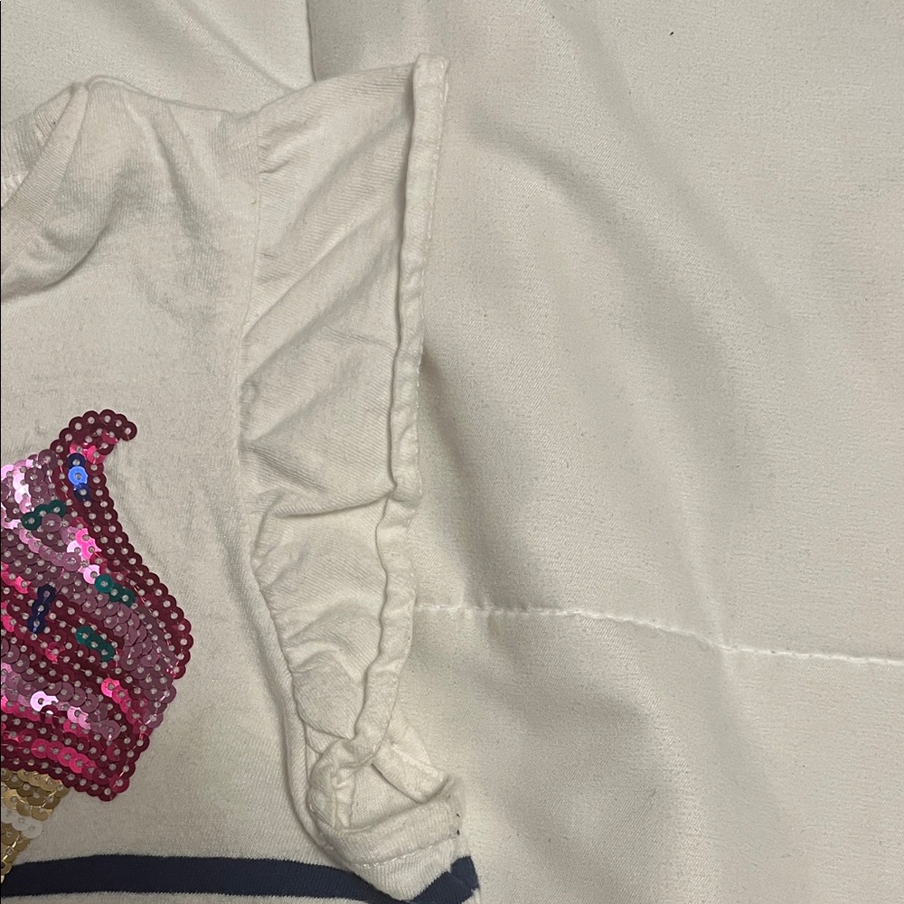 Carter's Girls' Sequin Ice Cream Top - size 6 - Picture 5 of 6